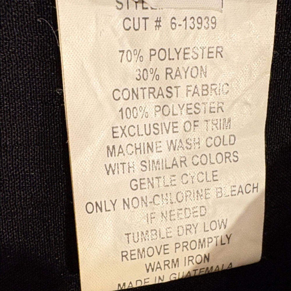 Vintage 1980s Black Sheath Dress With Leopard Trim Office Casual Retro Size 10P - Picture 4 of 17